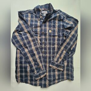 Carhartt Mens Plaid Relaxed Fit Size Medium